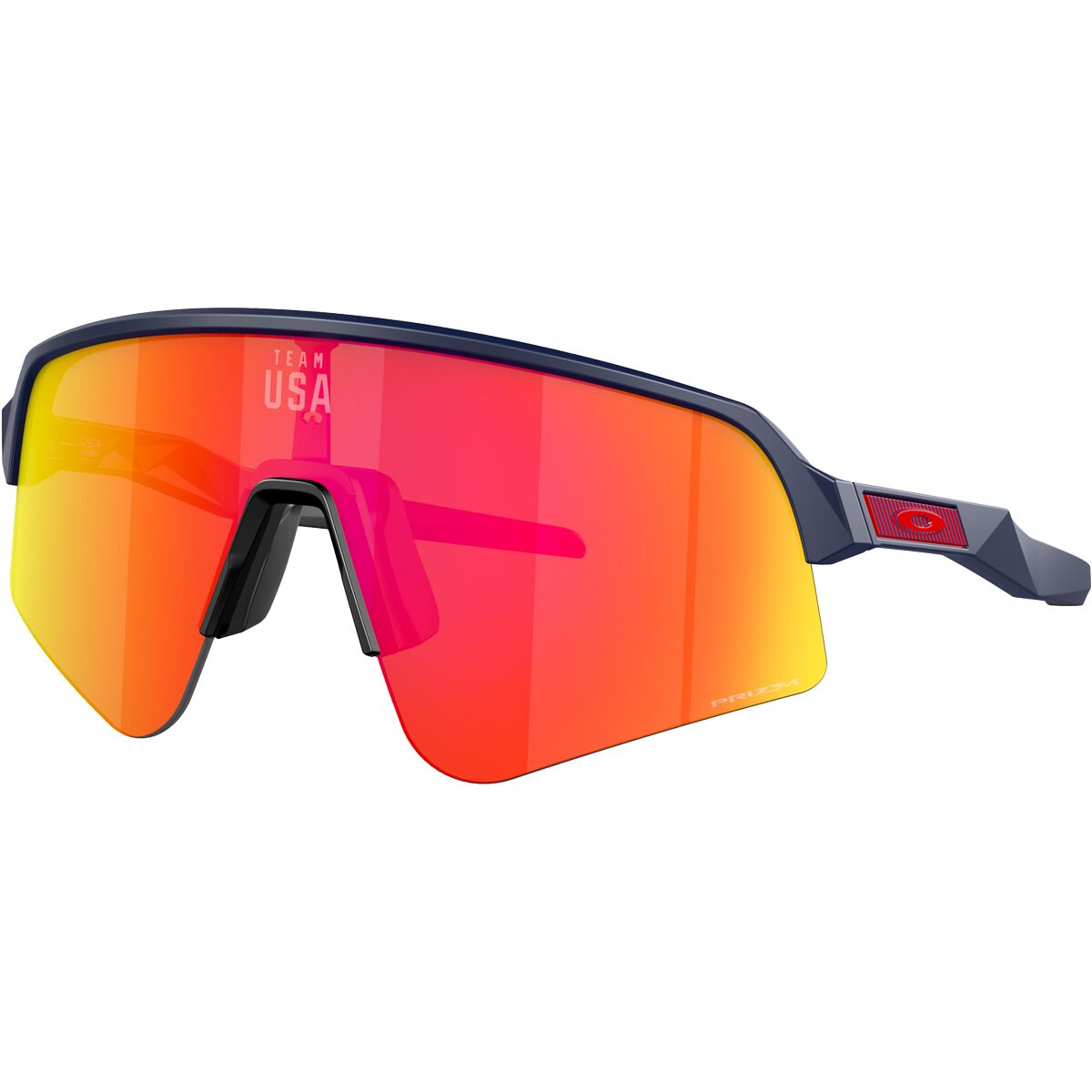 Oakley Oakley Sutro Lite Sweep Prizm Sunglasses Team Usa Matte Navy/Prizm Ruby, One Size - Men's