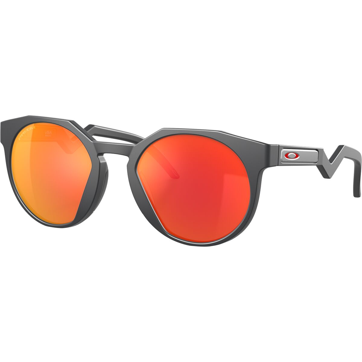 Oakley Oakley HSTN Prizm Sunglasses MatteCrbn/GraySmoke w/Prizm Ruby, One Size