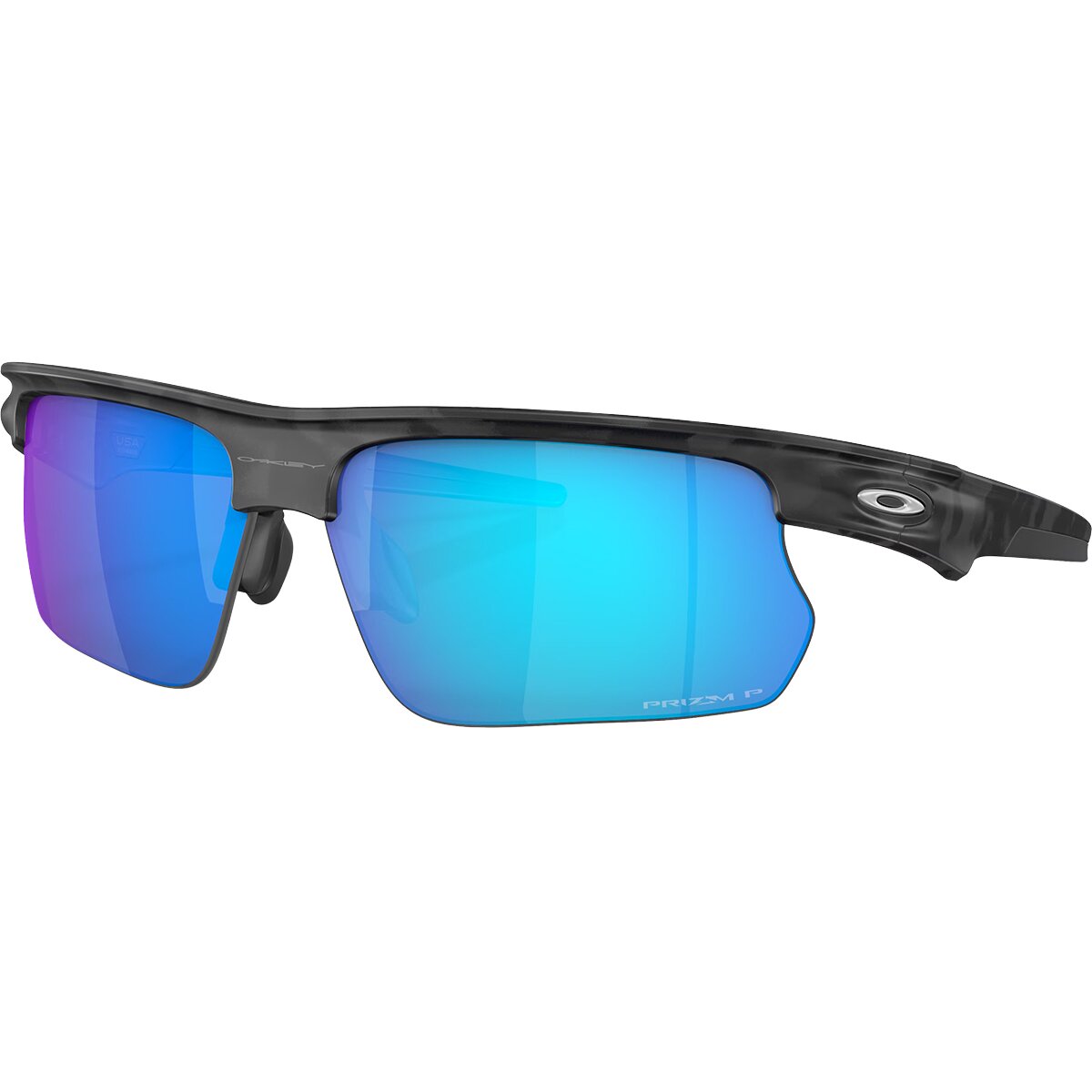 Oakley Oakley Bisphaera Prizm Polarized Sunglasses Matte Grey Camo/Prizm Sapphire Polarized, One Size - Men's