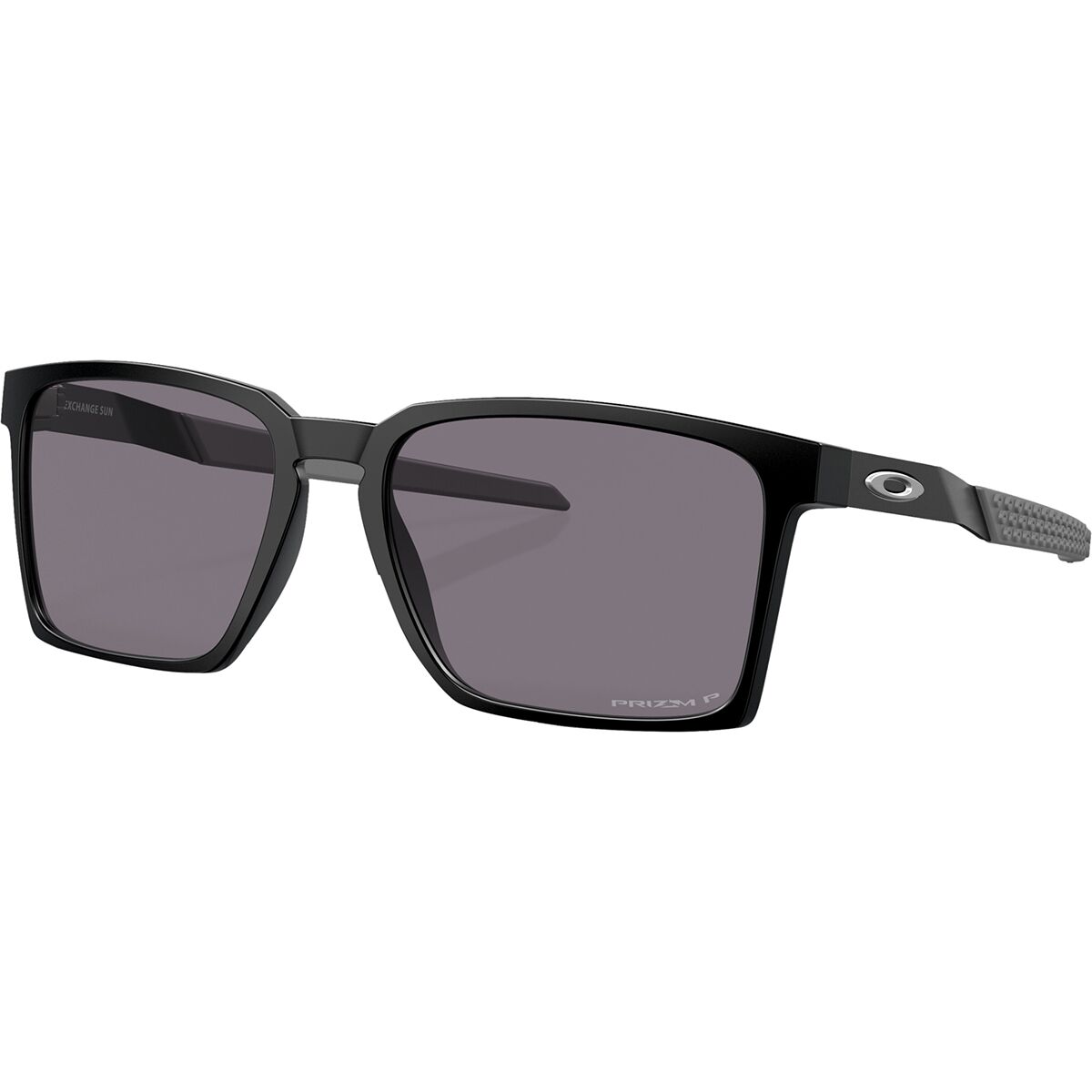 Oakley Oakley Exchange Sun Prizm Polarized Sunglasses Satin Black/Prizm Grey Polarized, One Size - Men's