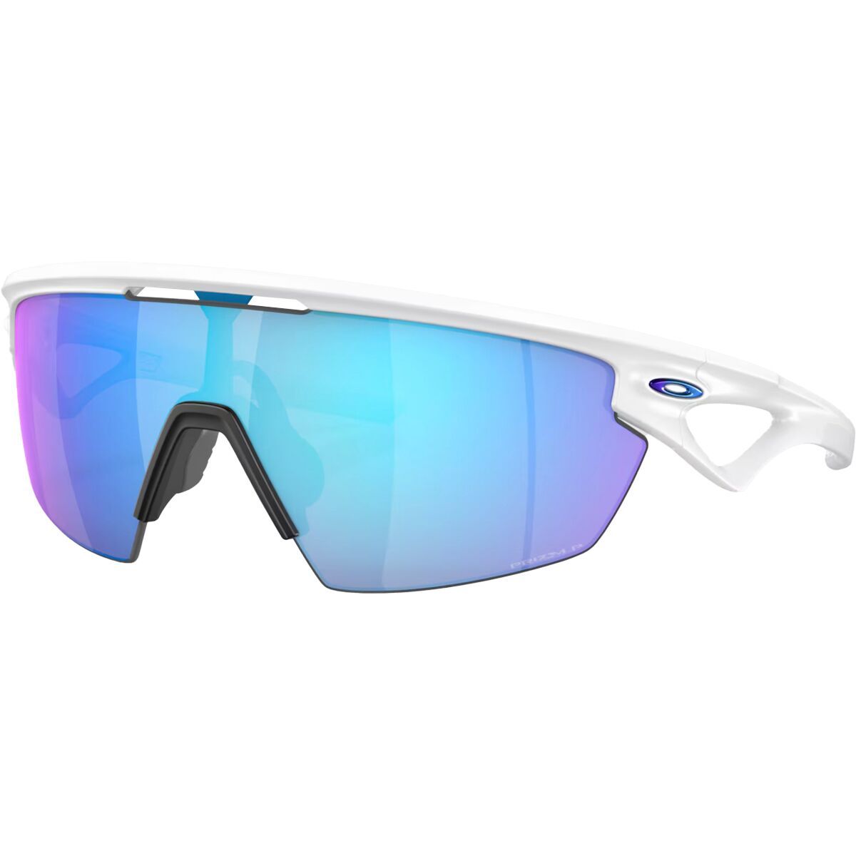 Oakley Sphaera Prizm Polarized Sunglasses Matte White/Prizm Sapphire Polarized, One Size - Men's