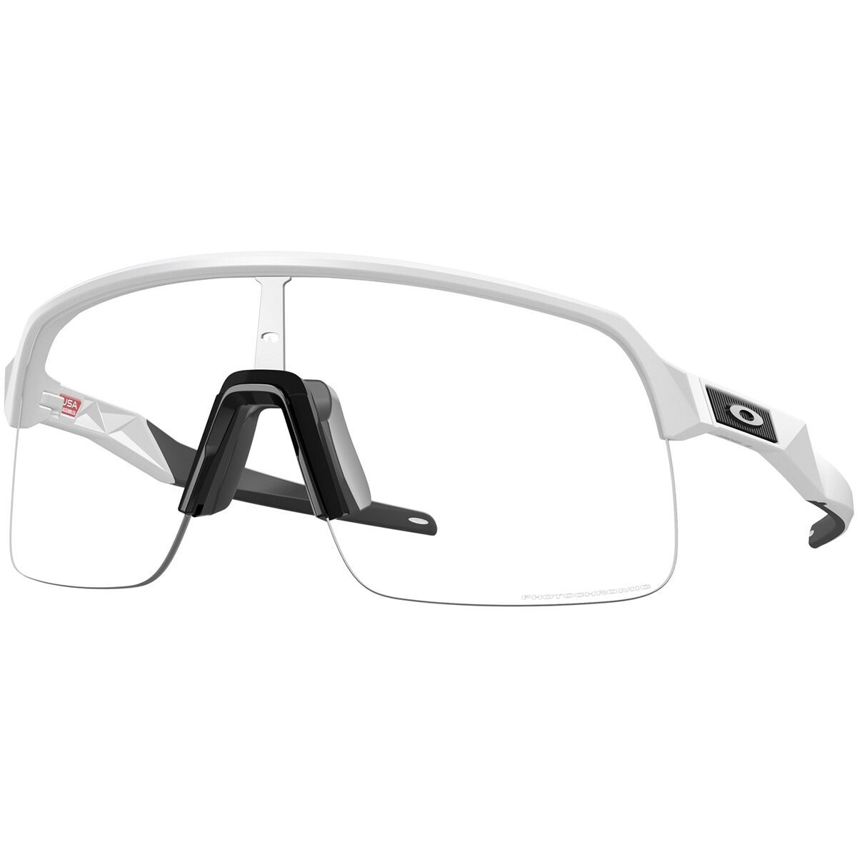 Oakley Sutro Lite Photochromic Sunglasses Matte White/Clear Photochromic, One Size - Men's