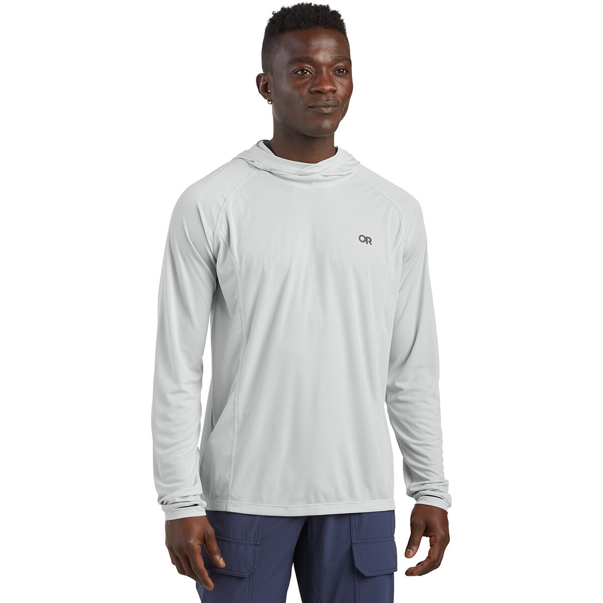 Outdoor Research Echo Hooded Long-Sleeve Shirt - Men's Pebble, S
