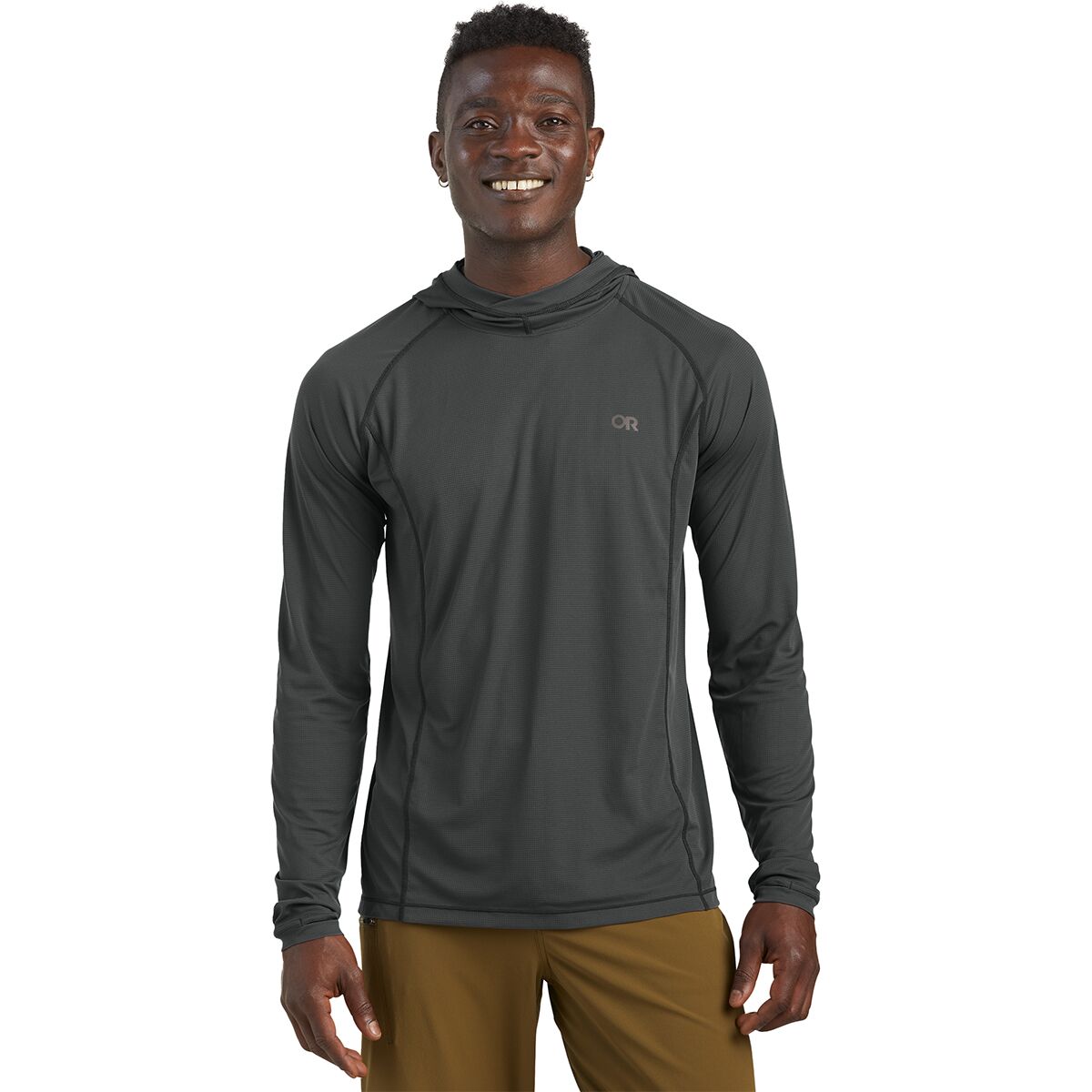 Outdoor Research Echo Hooded Long-Sleeve Shirt - Men's Storm, XXL
