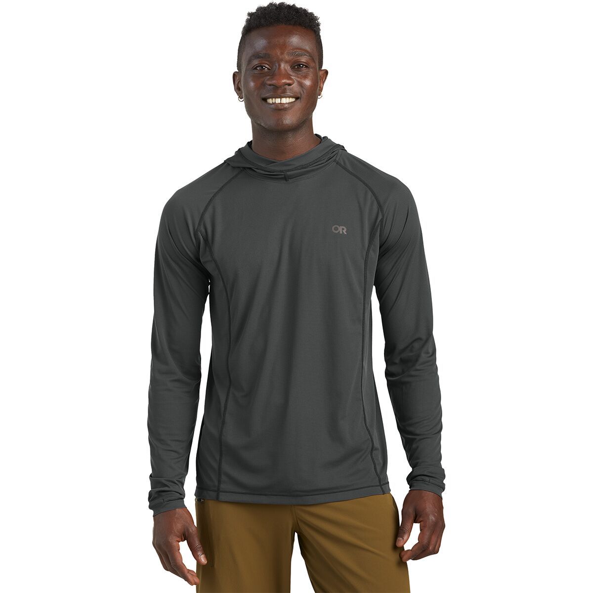 Outdoor Research Echo Hooded Long-Sleeve Shirt - Men's Storm, XL