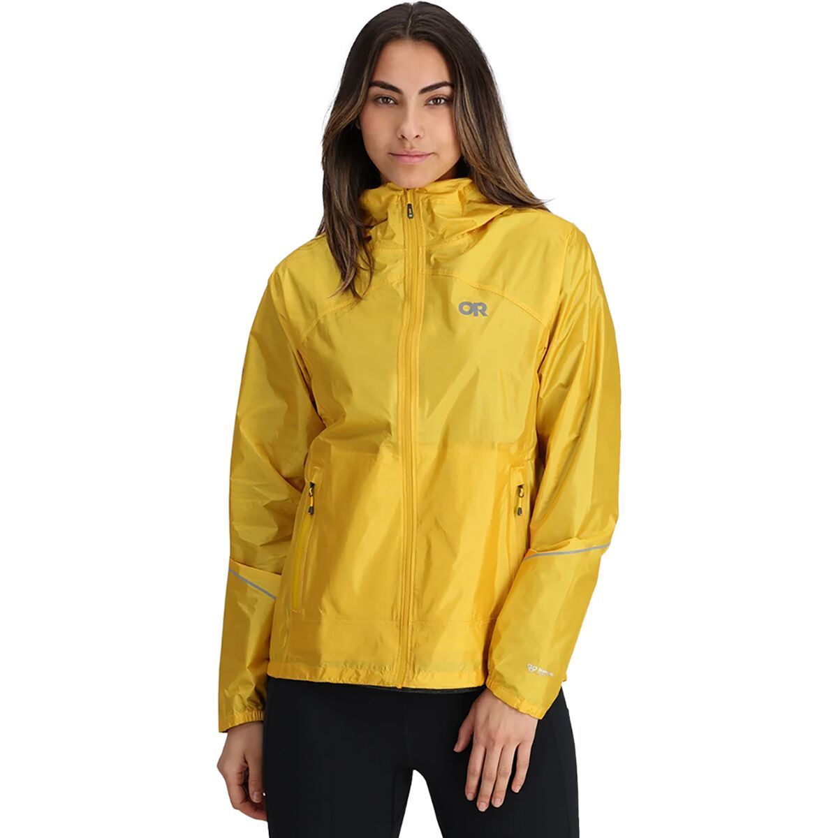Outdoor Research Outdoor Research Helium Rain Jacket - Women's Saffron, XS