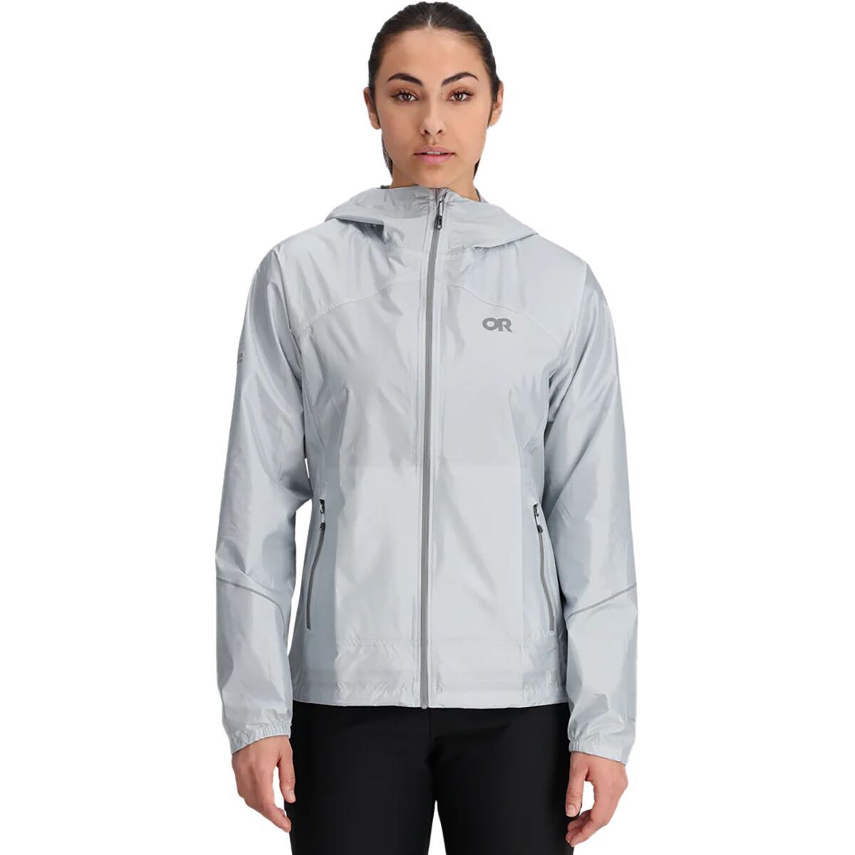 Outdoor Research Outdoor Research Helium Rain Jacket - Women's Titanium, XL