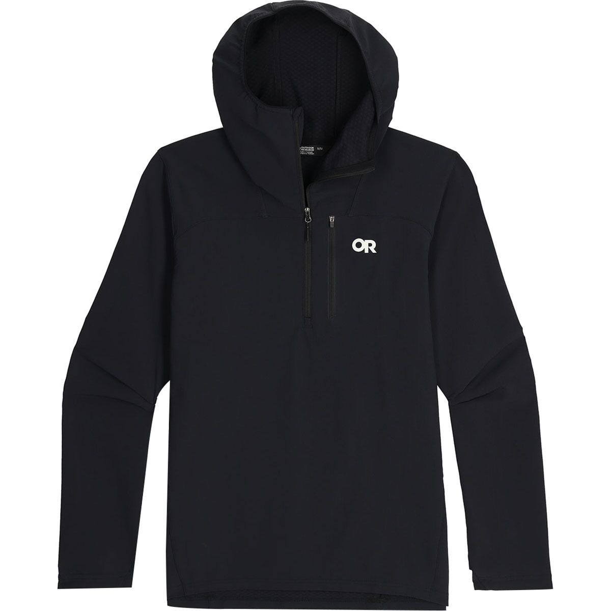 Outdoor Research Freewheel 1/2-Zip Hoodie - Men's Black, S