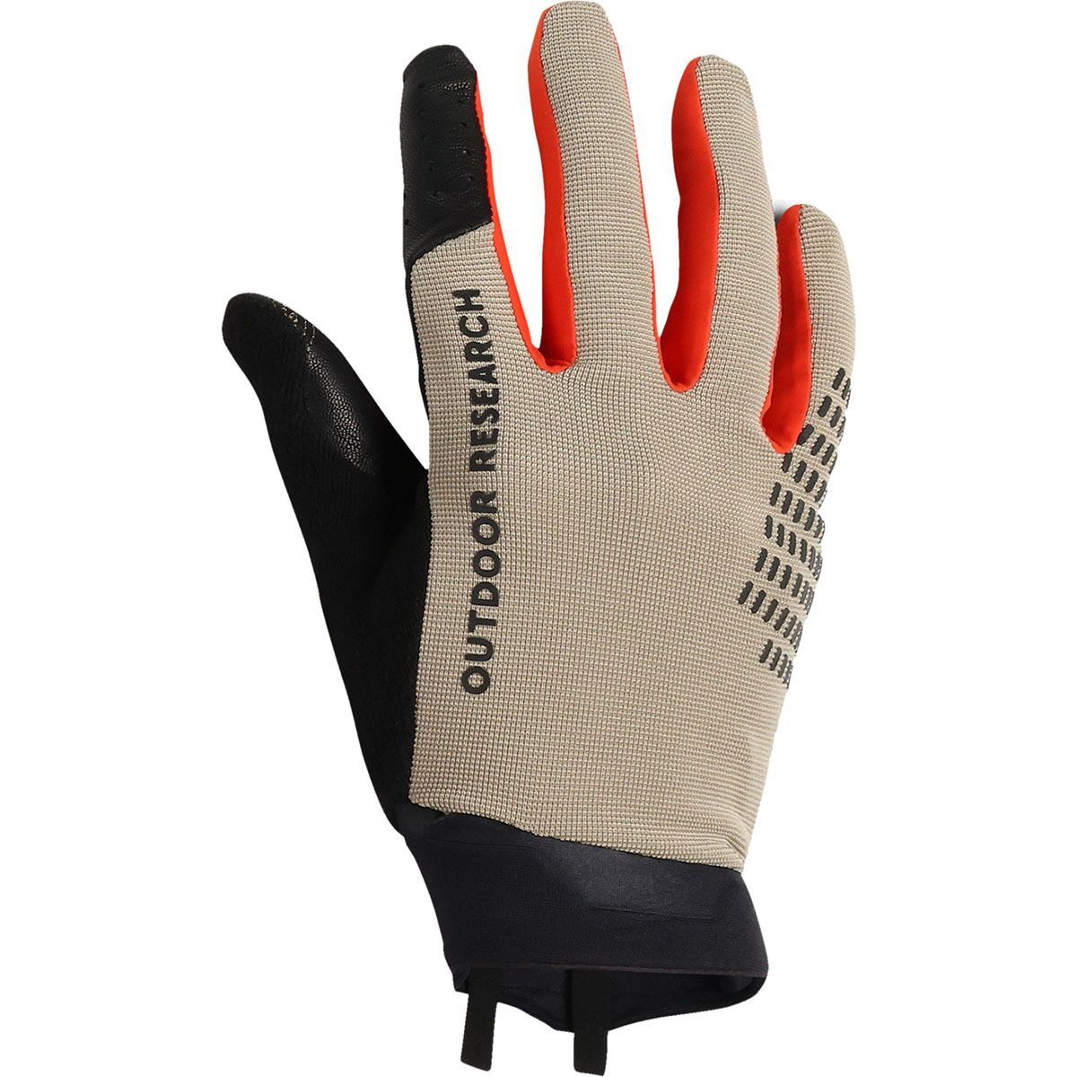 Outdoor Research Freewheel Leather Palm Bike Glove Pro Khaki, XL - Men's