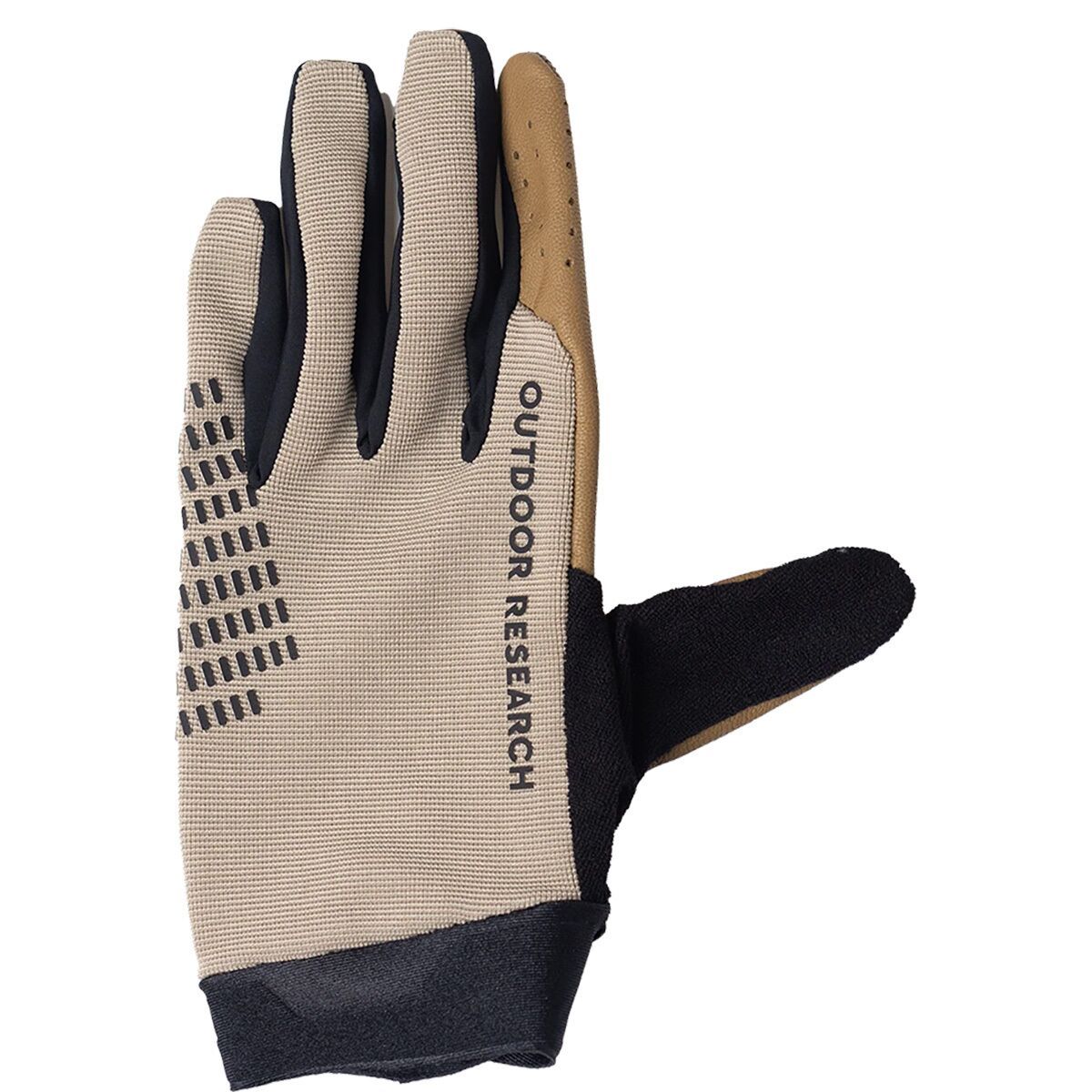Outdoor Research Outdoor Research Freewheel Leather Palm Bike Glove Pro Khaki, XL - Men's