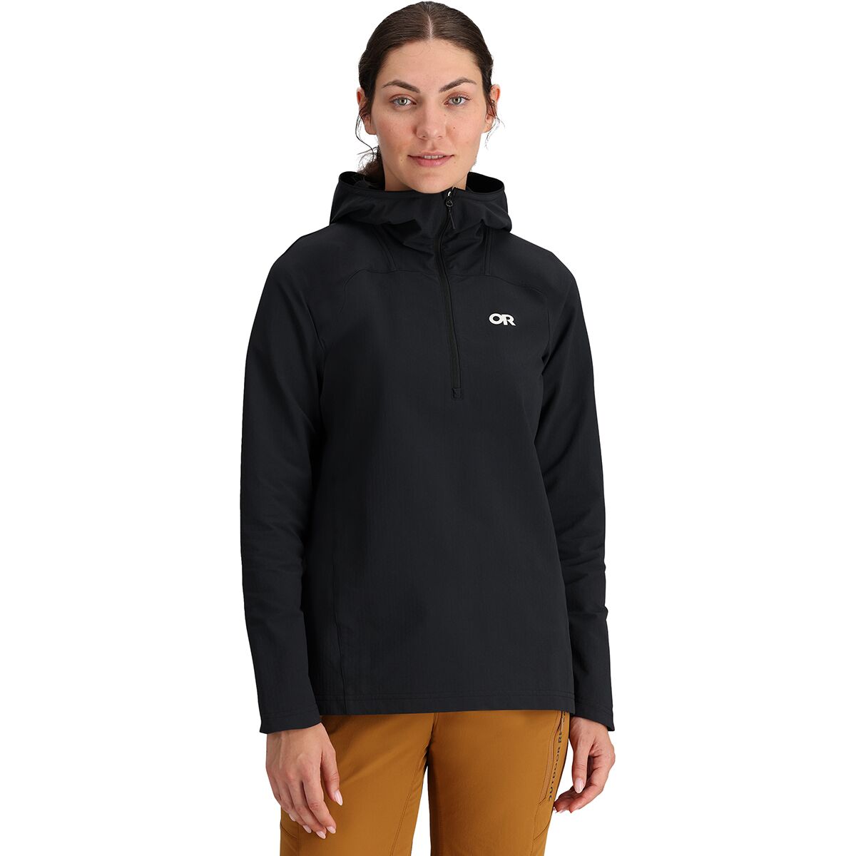 Outdoor Research Outdoor Research Freewheel 1/2-Zip Hoodie - Women's Black, S