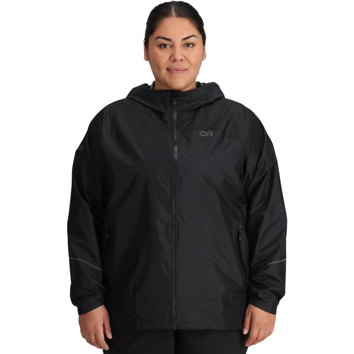 Outdoor Research Helium Rain Jacket - Plus - Women's Black, 3X