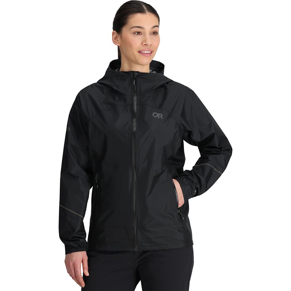 Outdoor Research Outdoor Research Helium Rain Jacket - Women's Black, XL