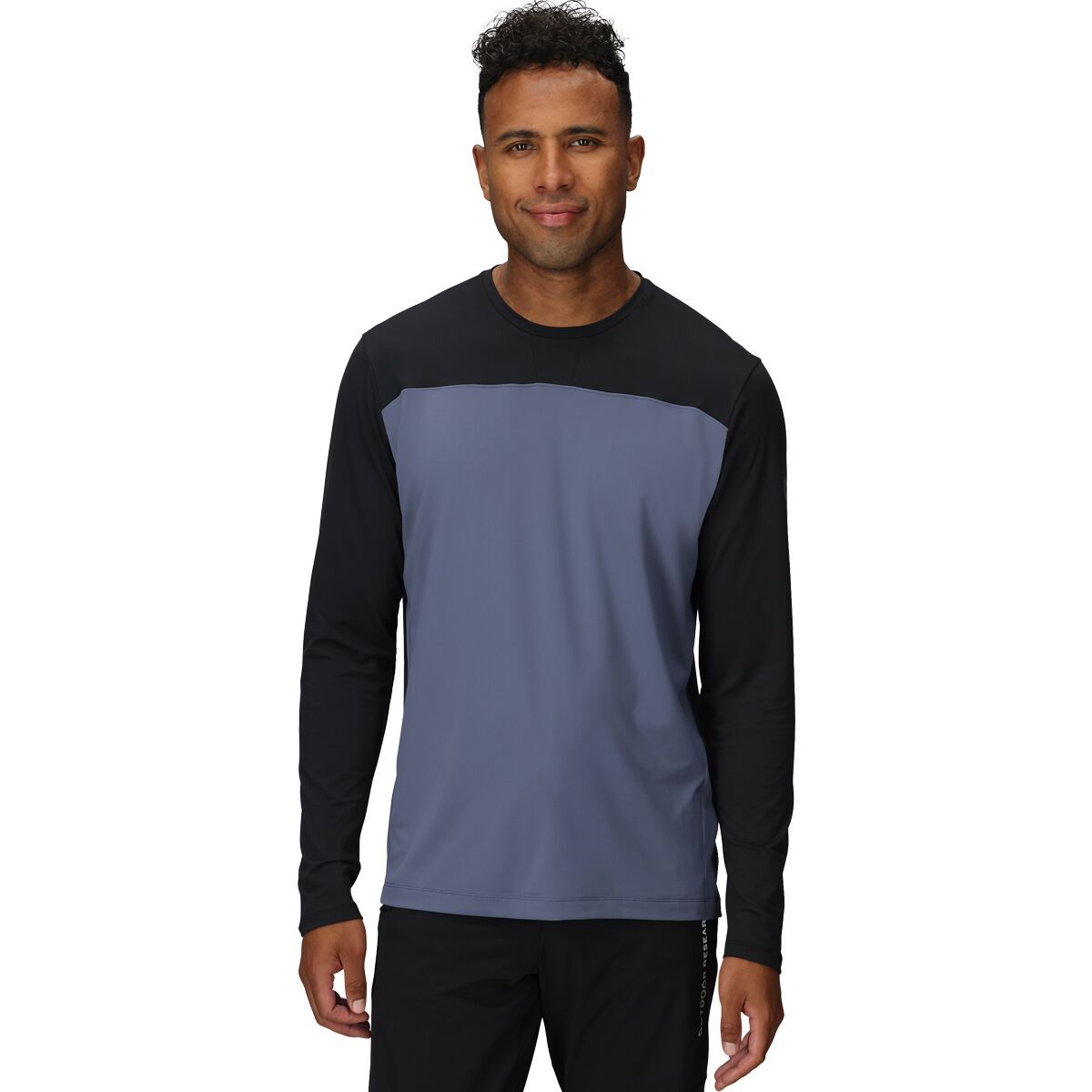 Outdoor Research Freewheel Long-Sleeve Jersey - Men's Black/Summit, XL