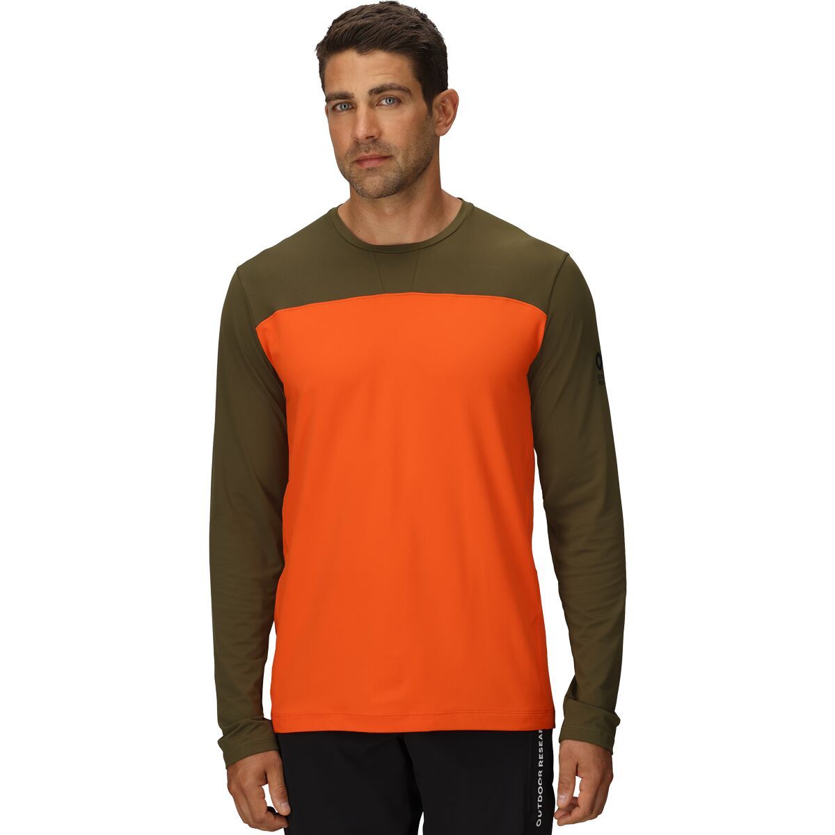 Outdoor Research Outdoor Research Freewheel Long-Sleeve Jersey - Men's Dark Olive/Spice, S