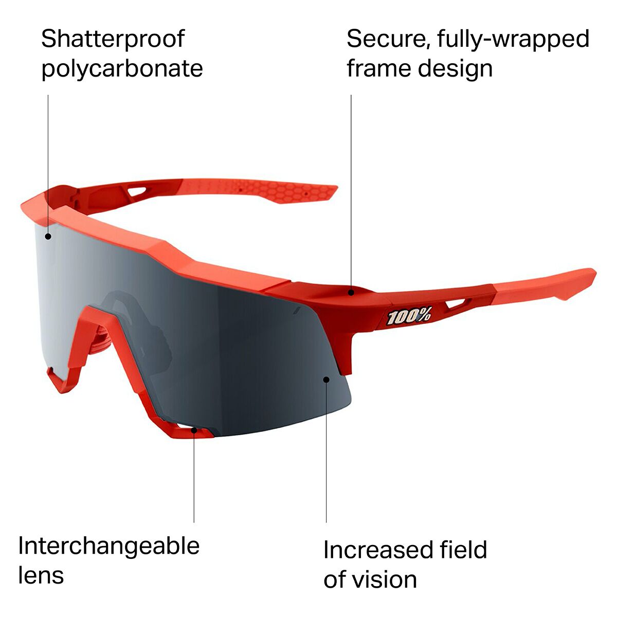 100% Speedcraft Sunglasses - Men