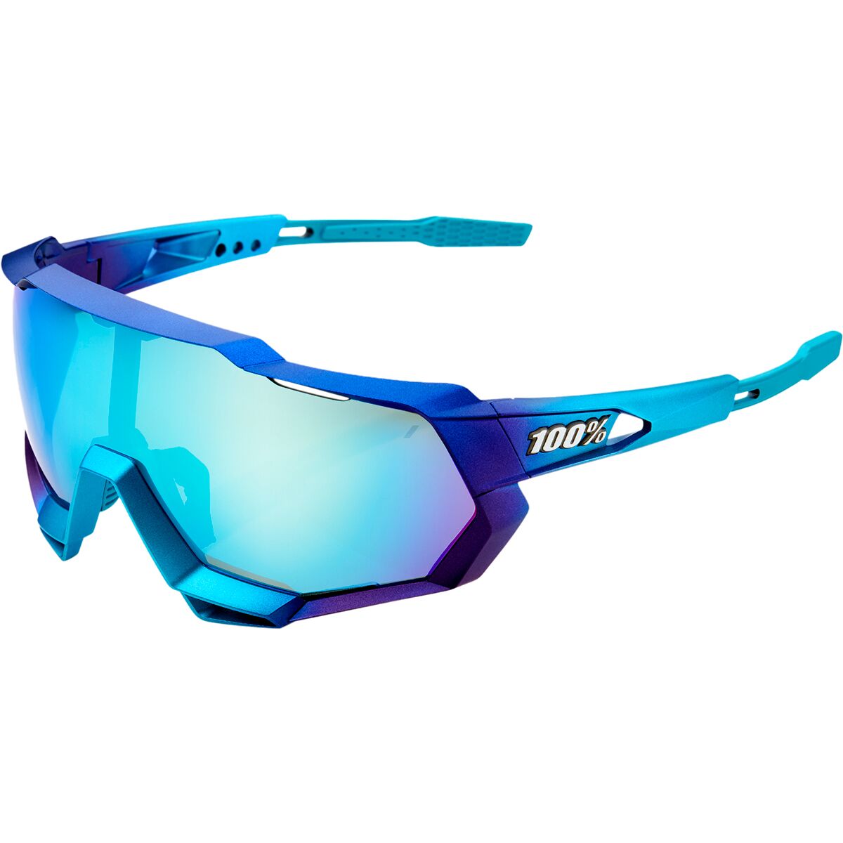 Gafas ciclismo 100% – SPEEDTRAP® – Matte White – Hiper® Blue