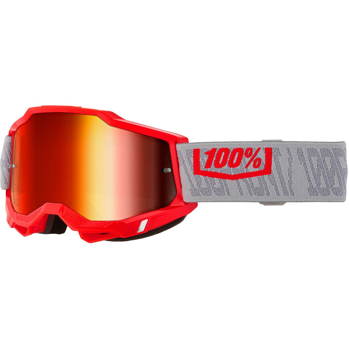 100% 100% ACCURI 2 Goggles Gatorback/Red Mirror Lens, One Size