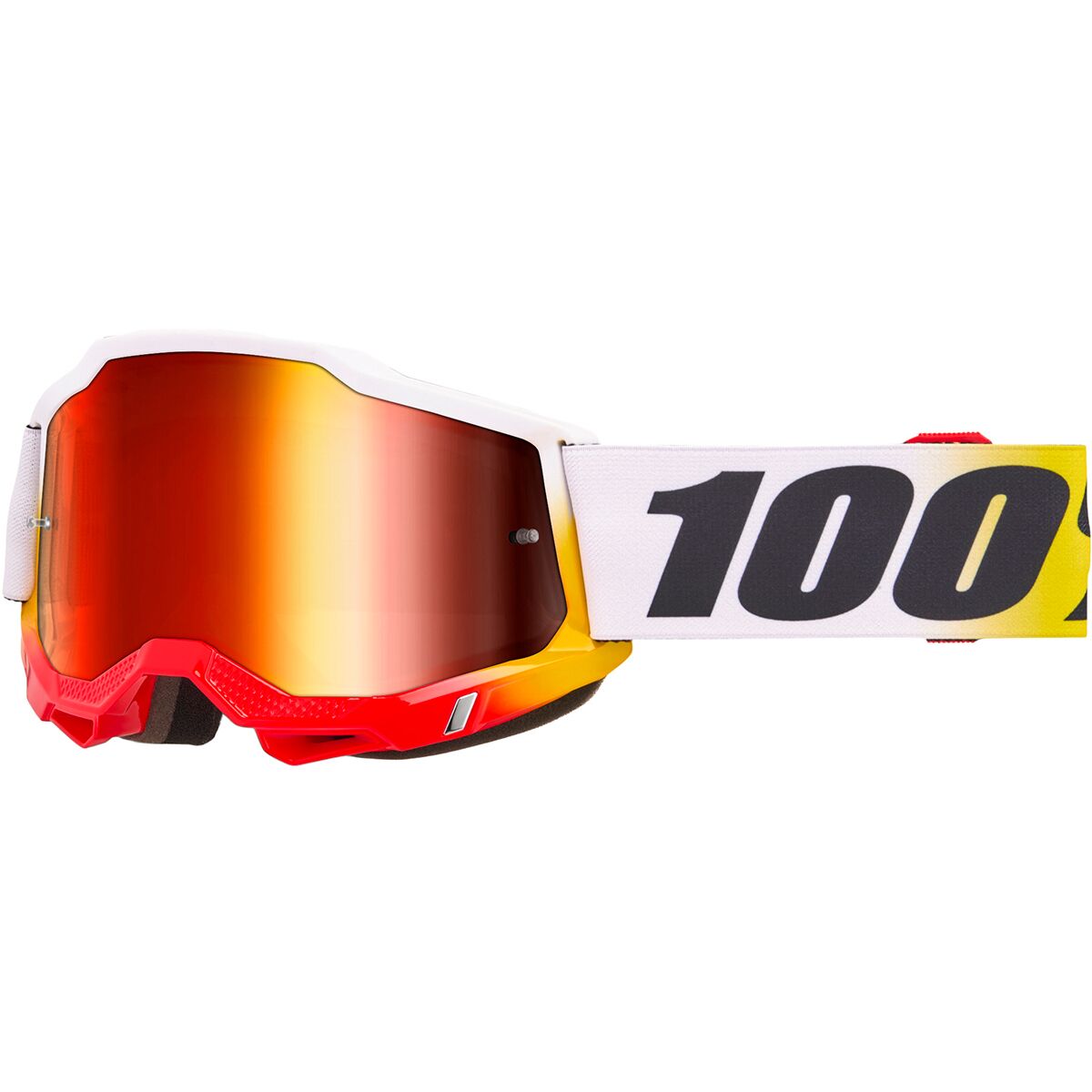 100% ACCURI 2 Goggles Torken/Red Mirror Lens, One Size