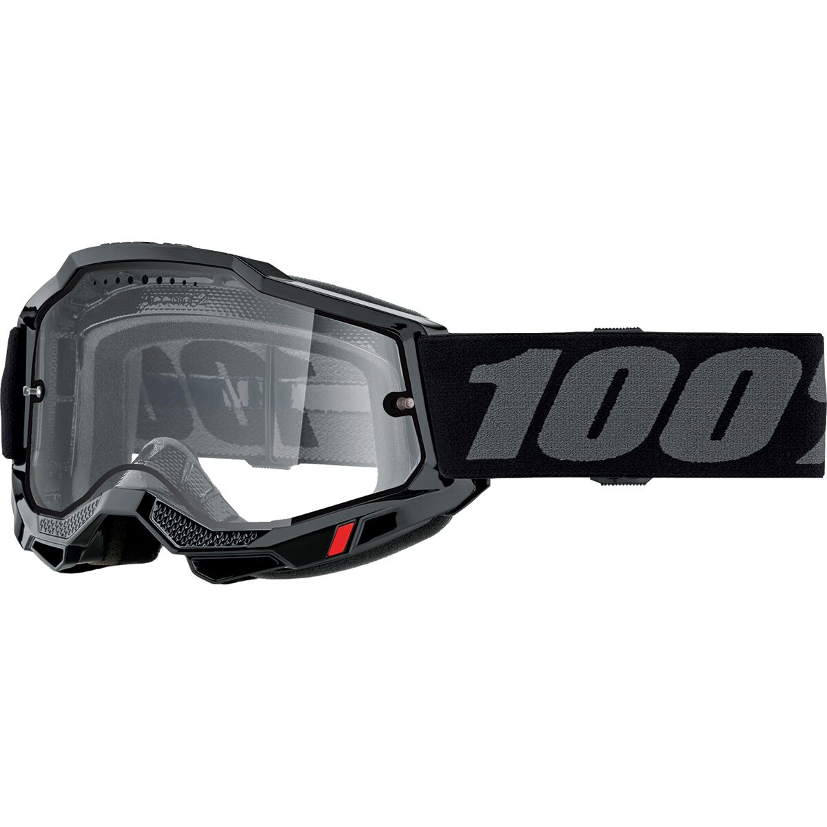 100% ACCURI 2 Enduro Goggle Black-Clear Lens, One Size
