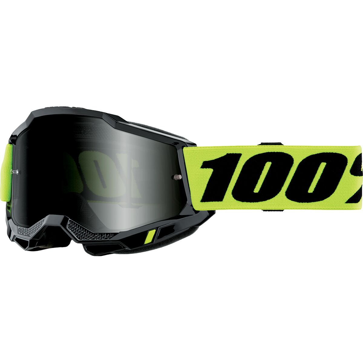 100% ACCURI 2 Sand Goggle Neon Yellow/Smoke Lens, One Size