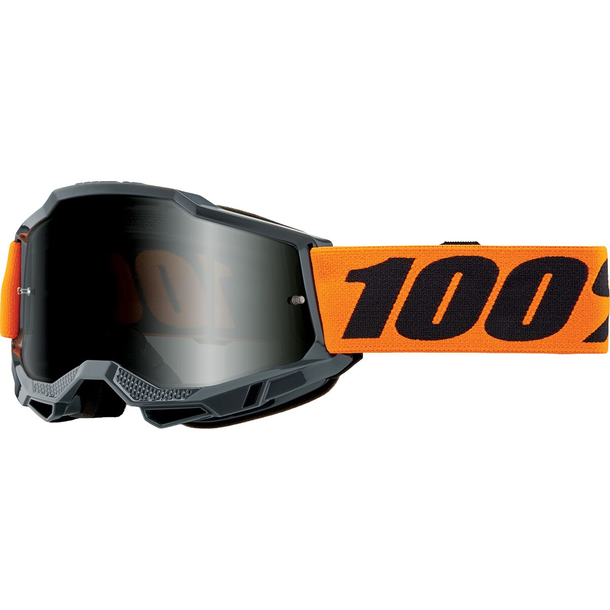100% ACCURI 2 Sand Goggle Orange/Smoke Lens, One Size