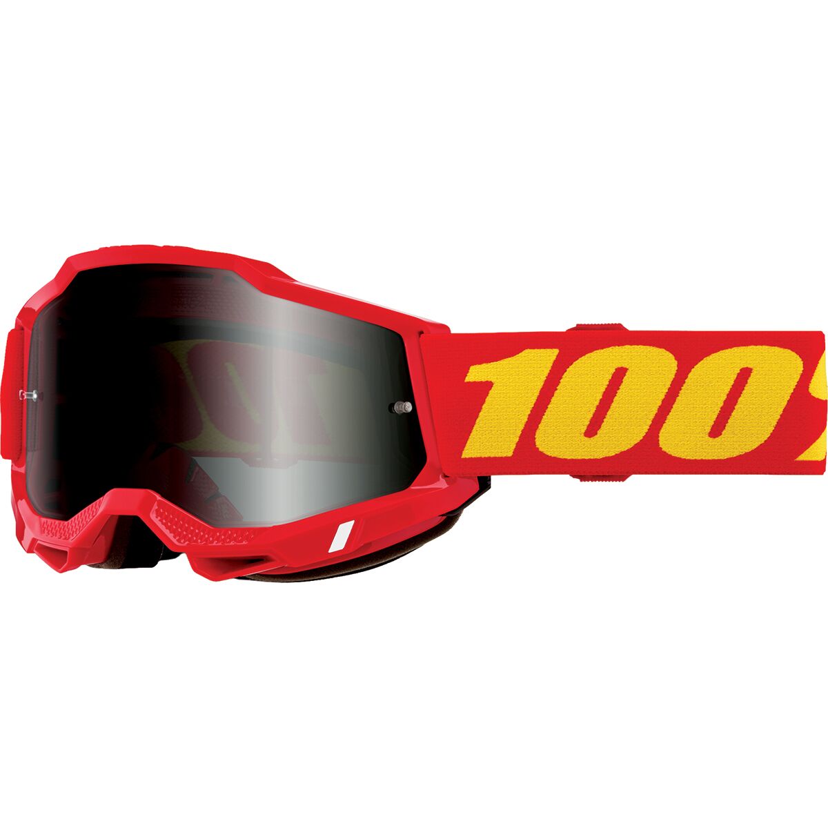 100% 100% ACCURI 2 Sand Goggle Red/Smoke Lens, One Size