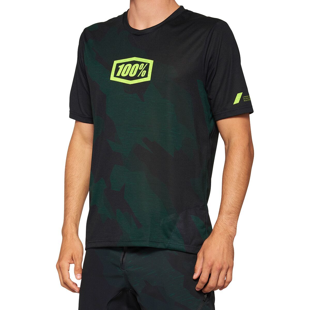 100% 100% Airmatic Short-Sleeve Jersey - Men's Limited Edition Black Camo, S