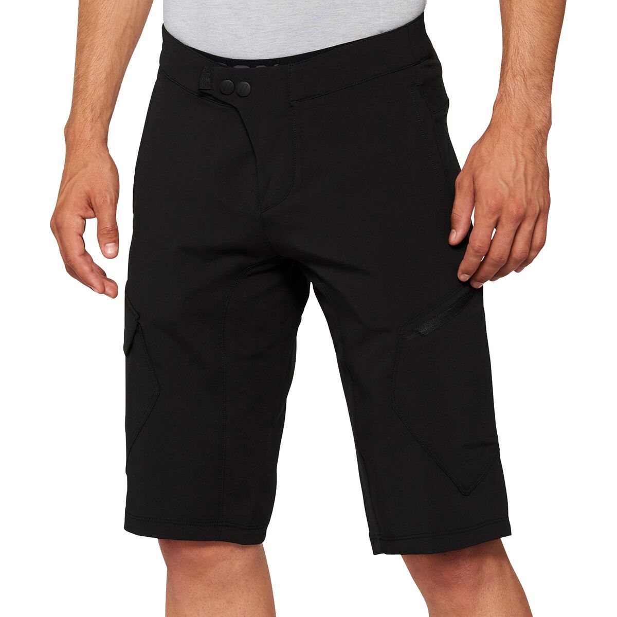 100% 100% RideCamp Short with Liner - Men's Black, 38