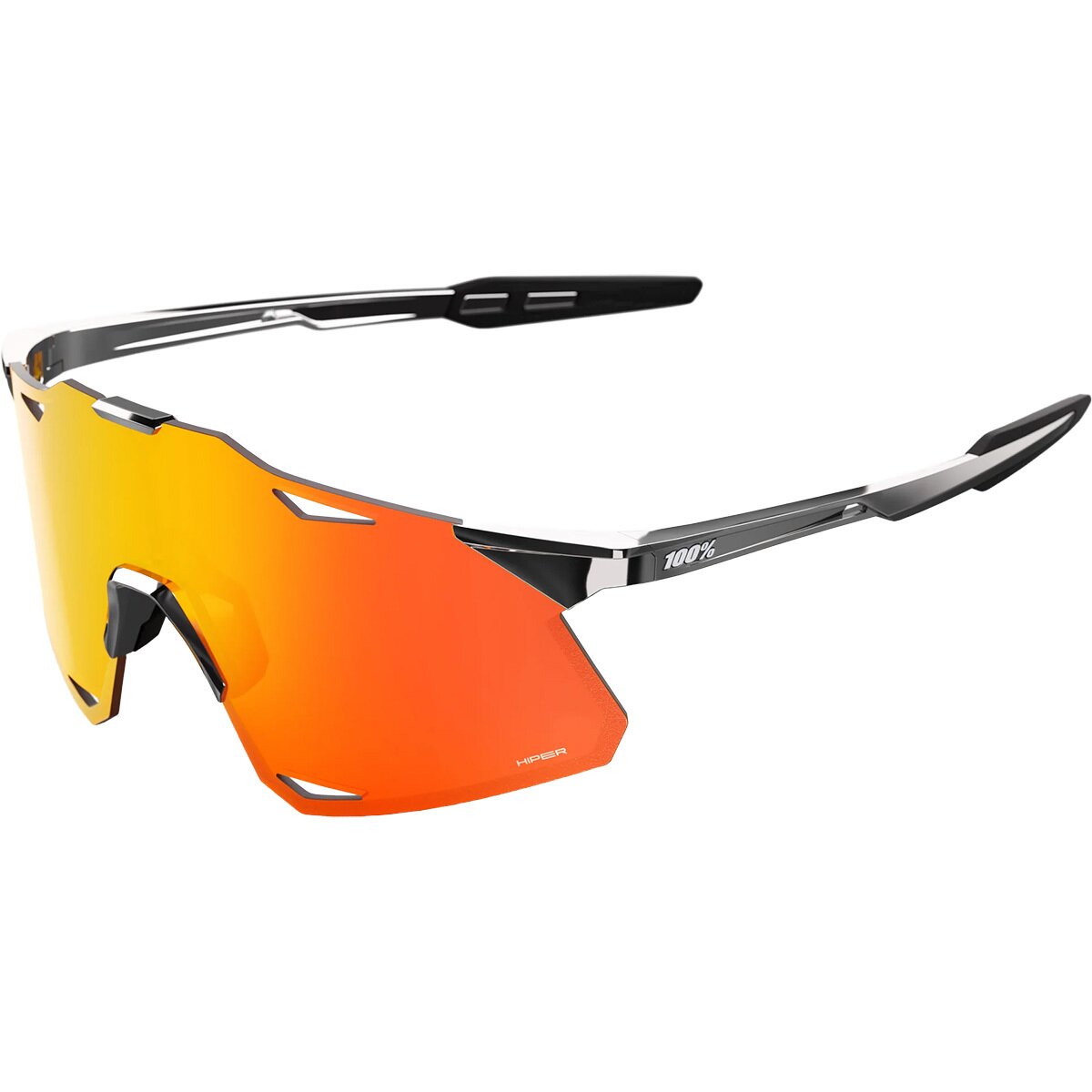 100% HyperCraft Sunglasses Matte Black/Soft Gold Mirror, One Size - Men's