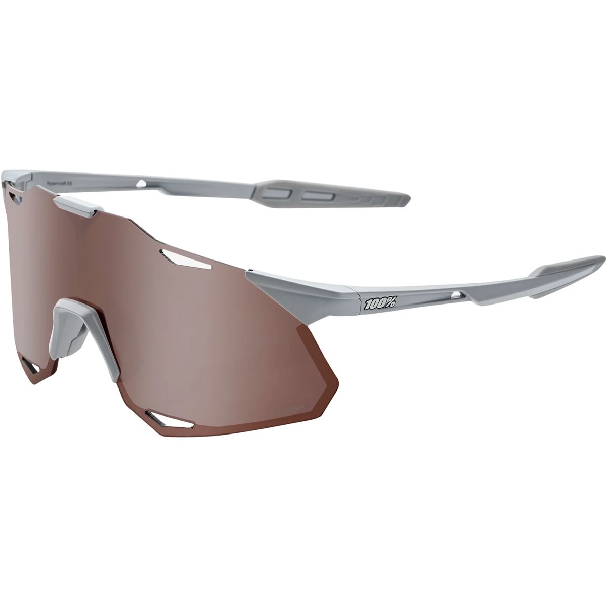 100% Hypercraft XS Sunglasses Matte Stone Grey, One Size - Men's