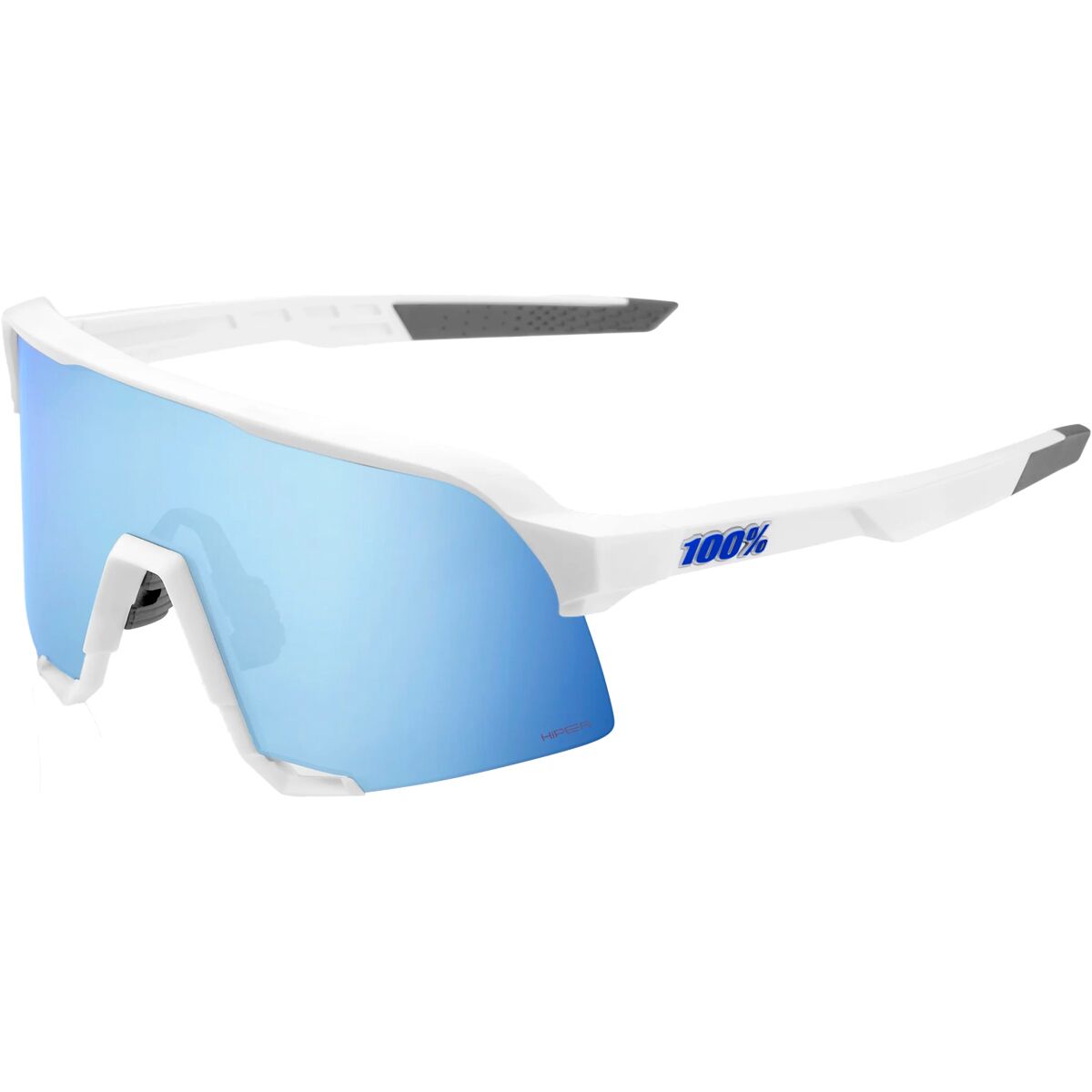 100% S3 Sunglasses Matte White2, One Size - Men's