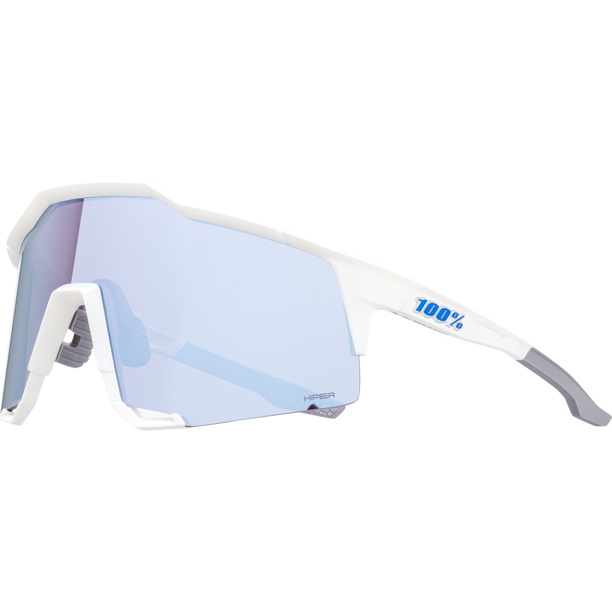 100% Speedcraft Sunglasses Matte White2, One Size - Men's