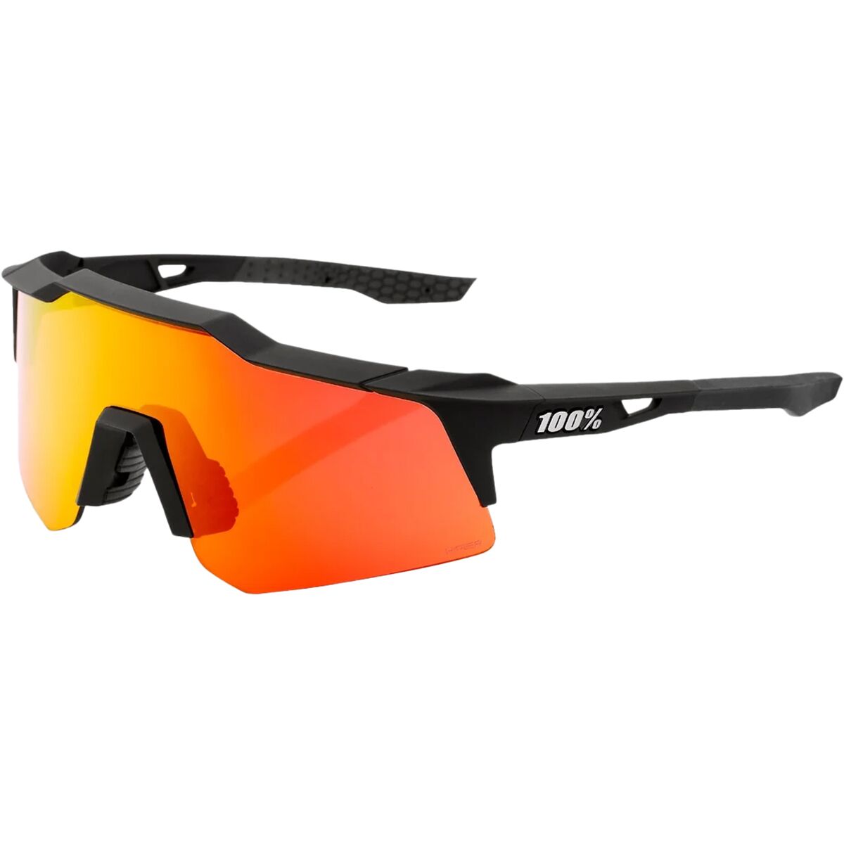 100% Speedcraft XS Sunglasses Soft Tact Black2, One Size - Men's