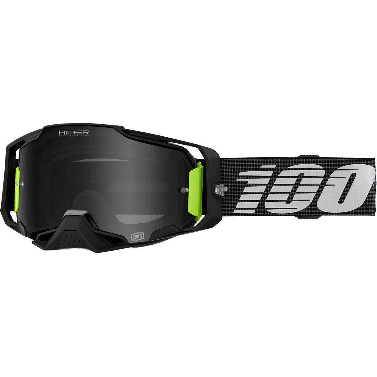 100% Armega Hiper Goggles Tetsumi/HiPER Black Mirror Lens, One Size
