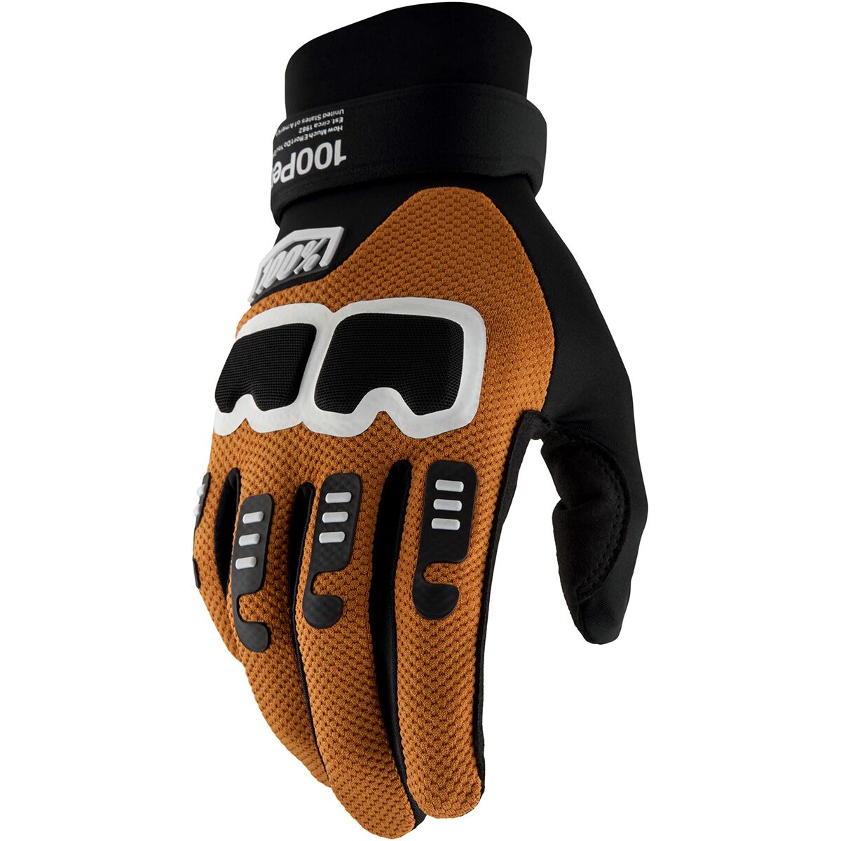100% Langdale Glove - Men's Black/Tan, S