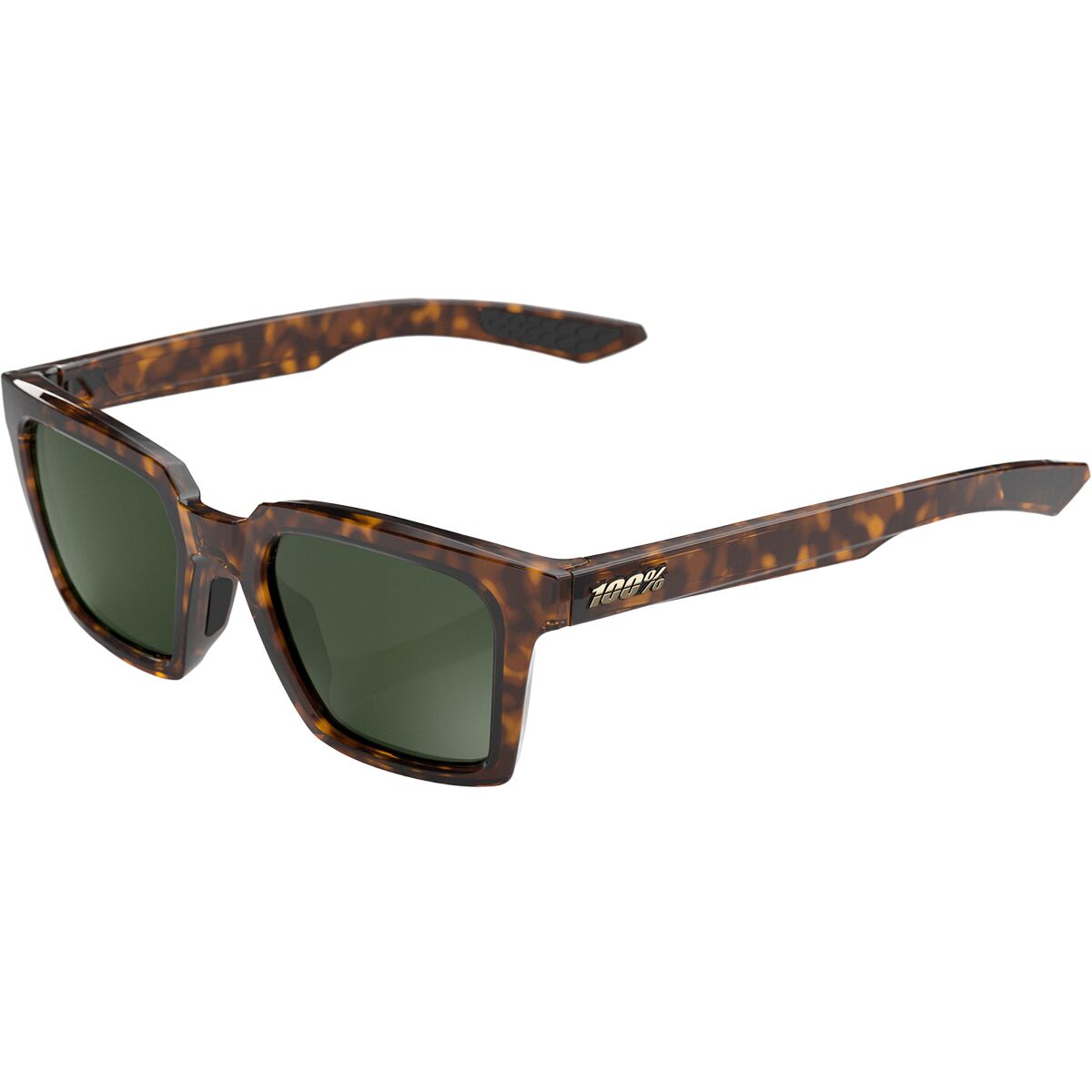 100% 100% Erba Sunglasses Gloss Havana Gold Mirror Lens, One Size - Men's