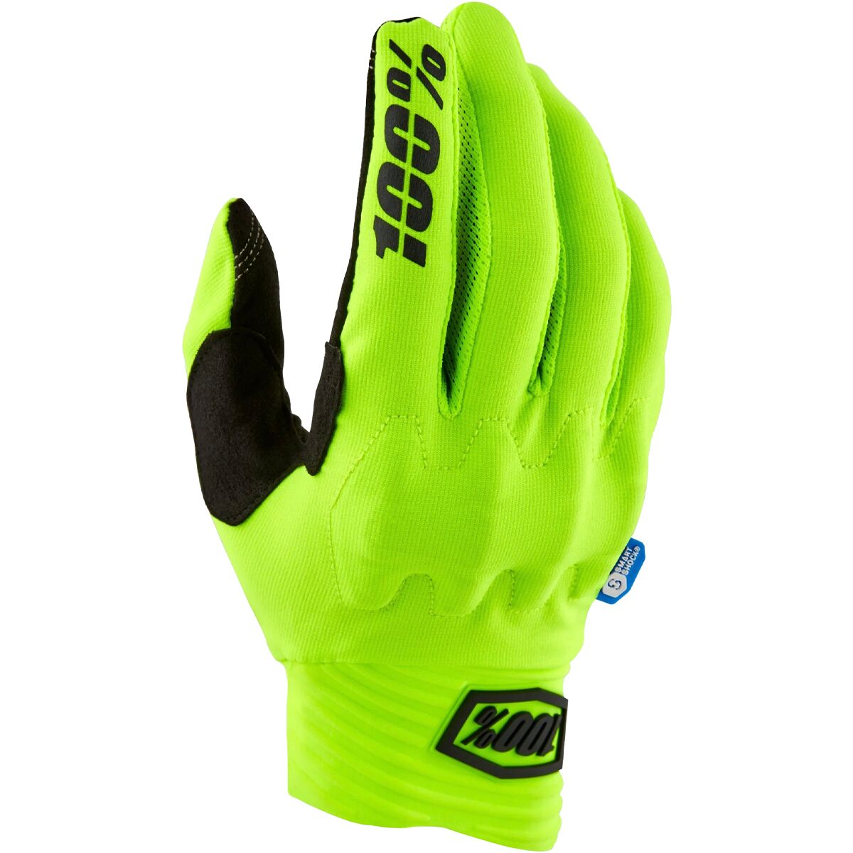 100% Cognito Smart Shock Glove - Men's - Fluo Yellow, M