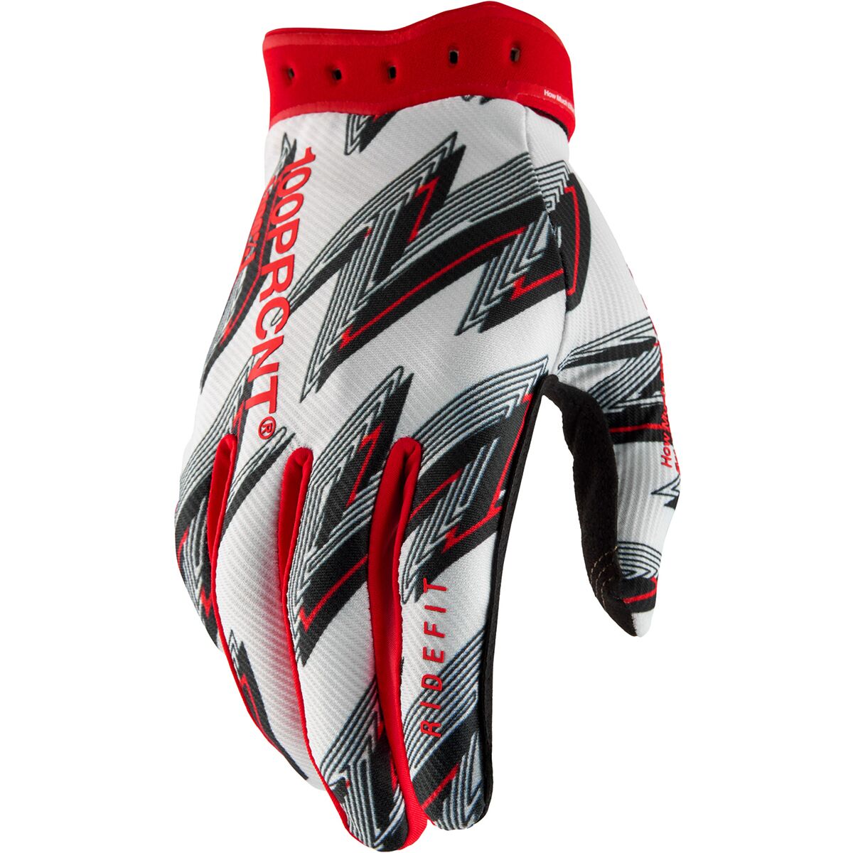 100% 100% Ridefit Glove - Men's Red, L - $39.95 at Competitive Cyclist