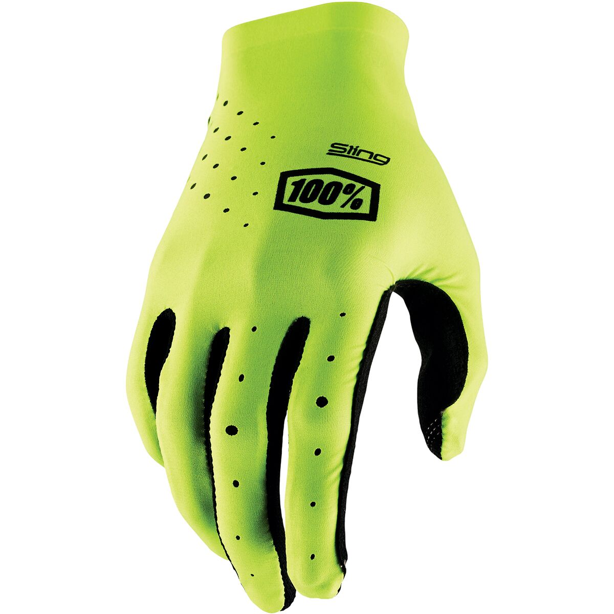 100% 100% Sling MX Gloves - Men's Fluo Yellow, M - $44.95 at Competitive Cyclist