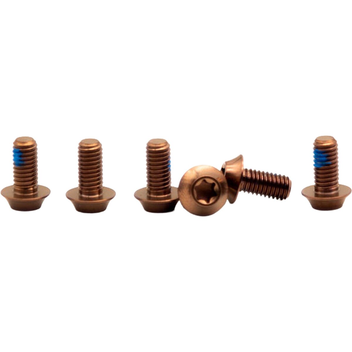 OAK Components OAK Components Titanium Screw Set (6 pcs) Copper, M5x10 for Brake Disc - $39.99 at Competitive Cyclist