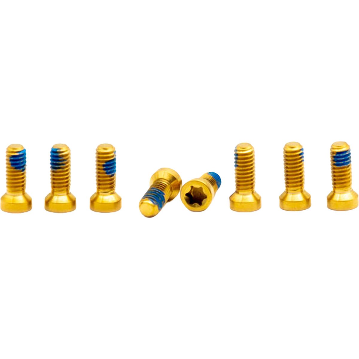 OAK Components Titanium Screw Set (8 pcs) Gold, M4x9 for 8-Bolt Chainring Assembly