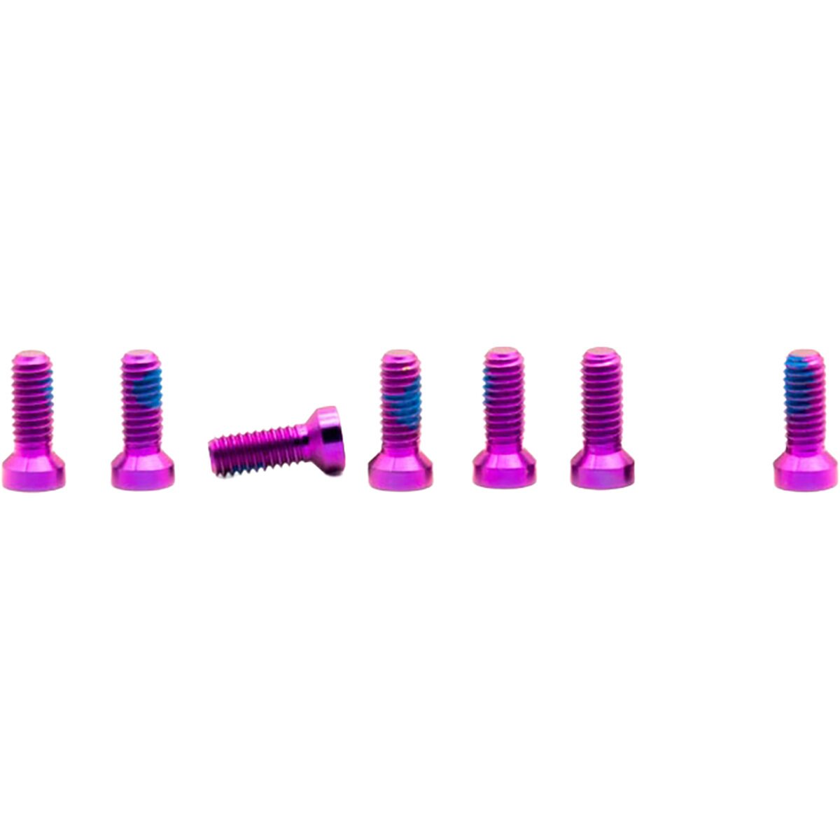 OAK Components Titanium Screw Set (8 pcs) Purple, M4x9 for 8-Bolt Chainring Assembly