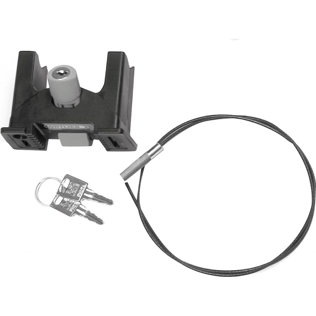 Ortlieb Ortlieb Handlebar Mounting Set Black, E-Bike With Lock