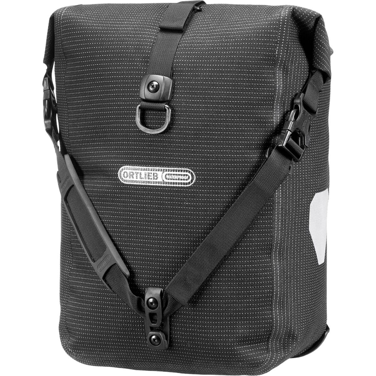 Ortlieb Sport-Roller High-Vis Pannier - Single Black Reflective, 14.5L