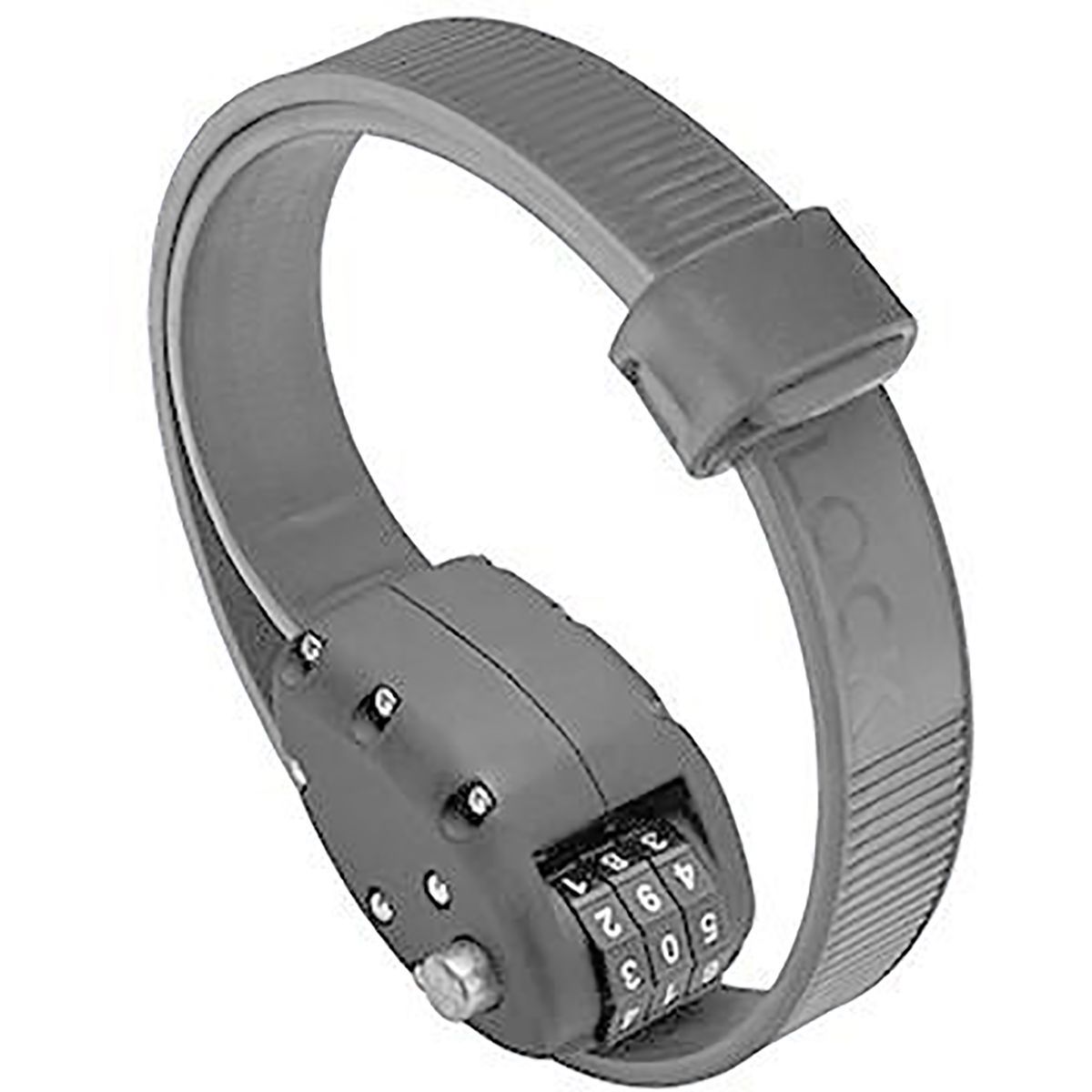 OTTO OTTOLOCK HexBand Cinch 18in Combo Lock Grey, One Size