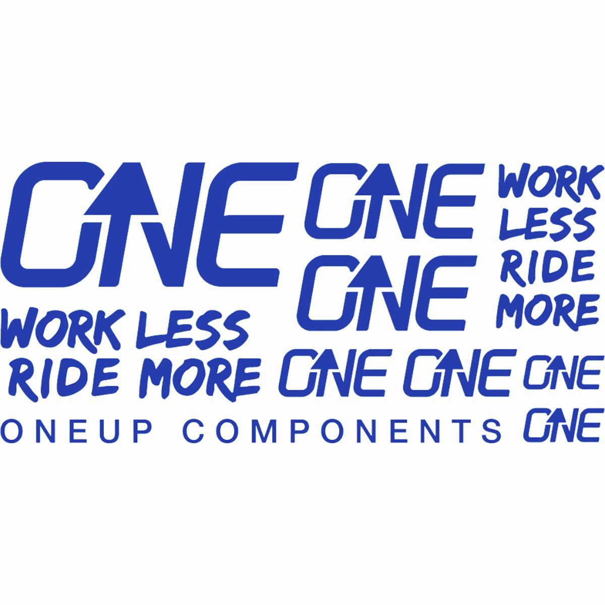 OneUp Components Handlebar Decal Kit Blue, Kit