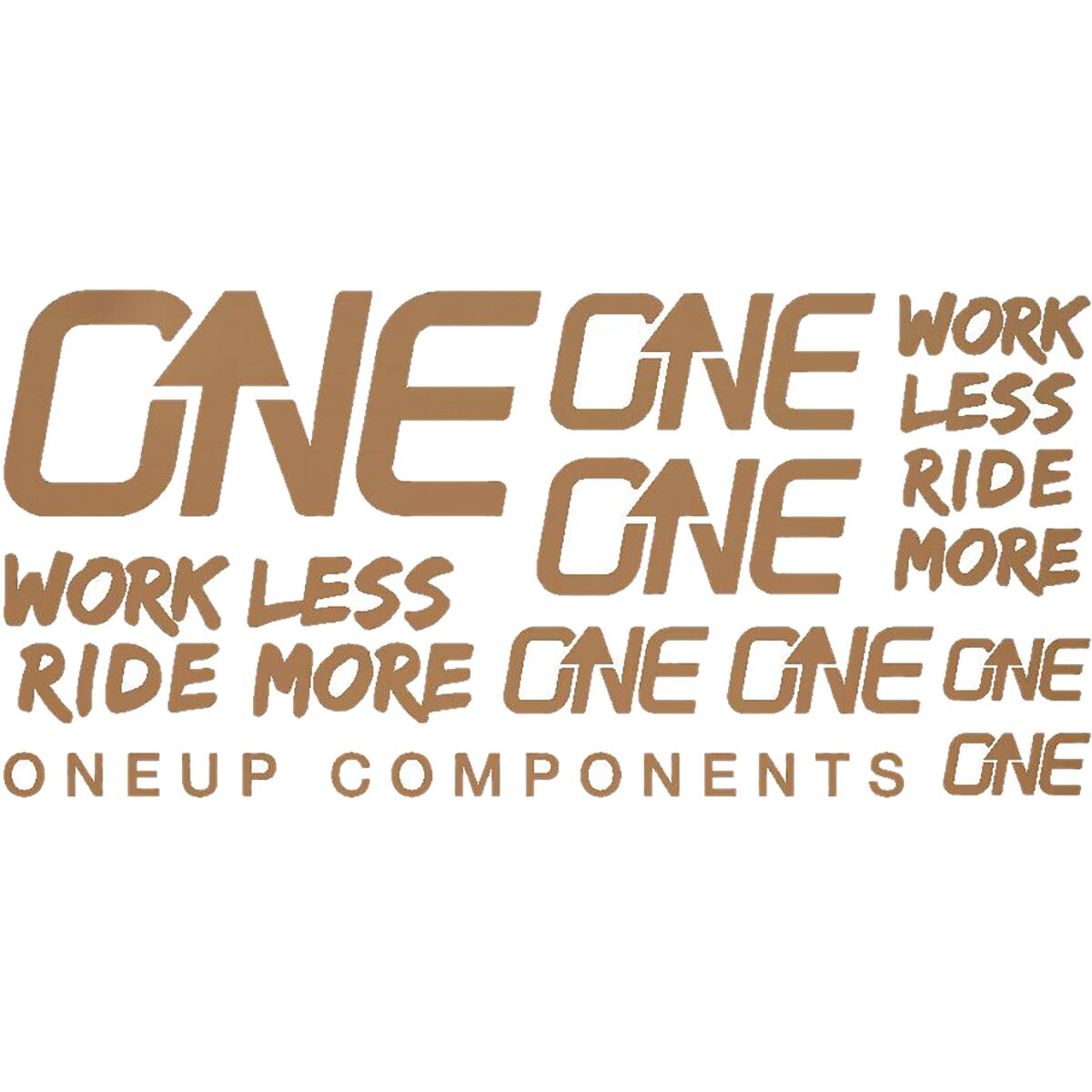 OneUp Components Handlebar Decal Kit Matte Bronze, Kit