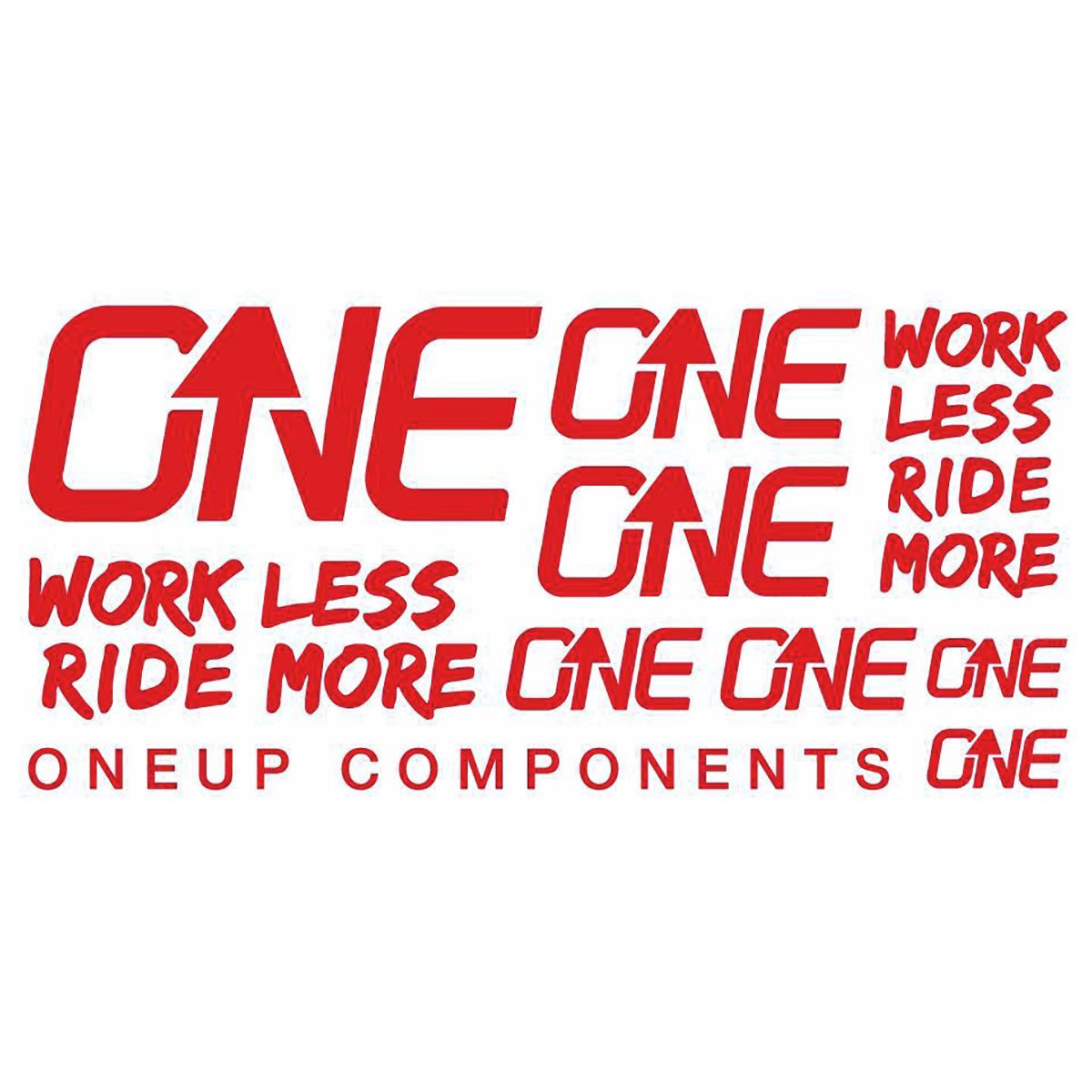 OneUp Components Handlebar Decal Kit Red, Kit