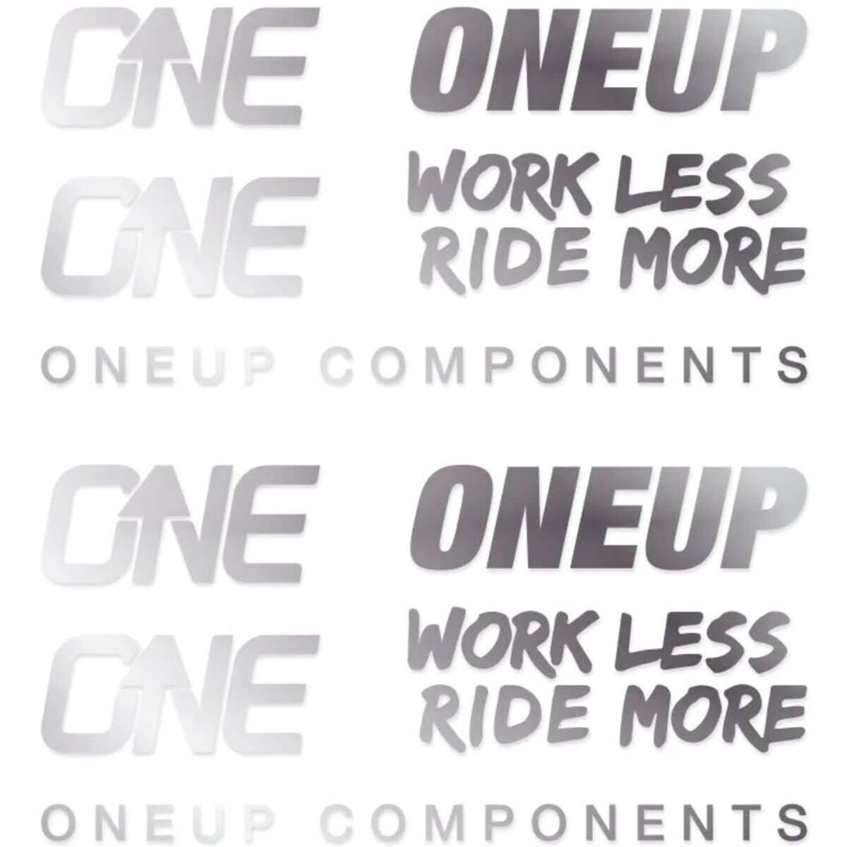 OneUp Components Handlebar Decal Kit Silver, Kit